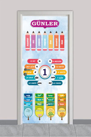 Günler, Aylar ve Mevsimler – Okul Kapı Giydirme
