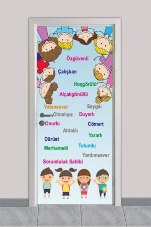 Değerlerimiz ve Mutlu Çocuklar – Okul Kapı Giydirme