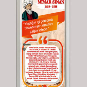 Okul Kapı Giydirme -Türk Büyükleri Mimar Sinan