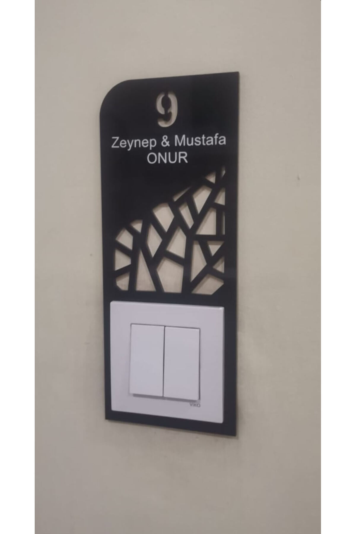 Kişiye Özel Isimli Dekoratif Kapı Numarası - Görsel 4