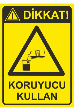 Koruyucu Kullan Uyarı Levhası