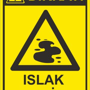 Islak Zemin Uyarı Levhası