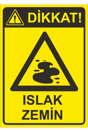 Islak Zemin Uyarı Levhası