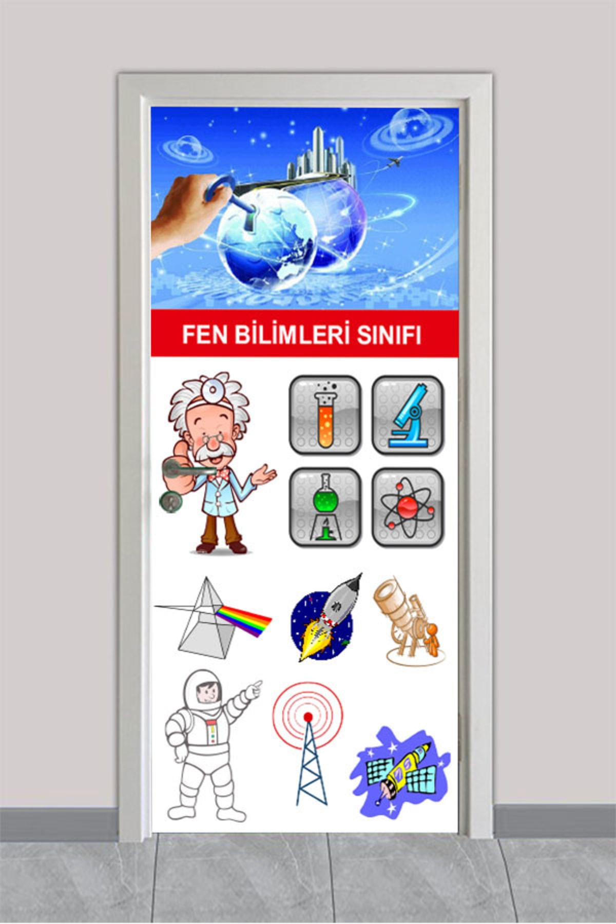 Okul Kapı Giydirmeleri - Fen Bilimleri