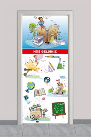 Bilim ve Okul Araçları – Hoş Geldiniz – Okul Kapı Giydirme