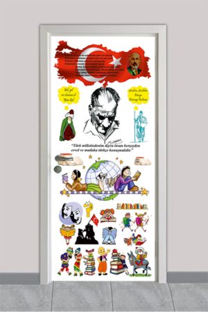 Atatürk ve Türk Büyükleri – Okul Kapı Giydirme