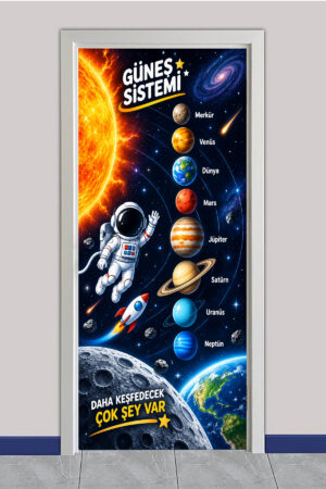 Güneş Sistemi ve Gezegenler – Okul Kapı Giydirme