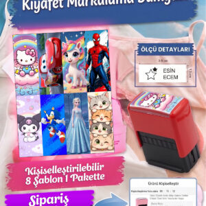 Kıyafet Kaşesi Okul Kaşesi Öğrenci Kaşesi Kişiye Özel İSİM Kaşesi